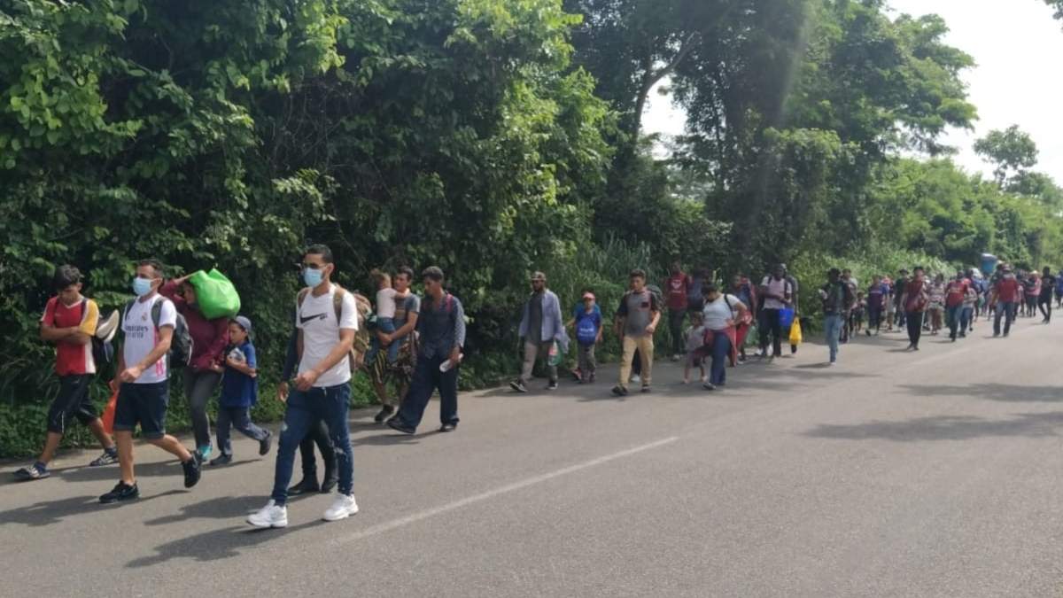 A los haitianos se unieron migrantes centroamericanos