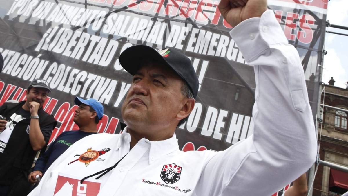 Martín Esparza, líder del SME