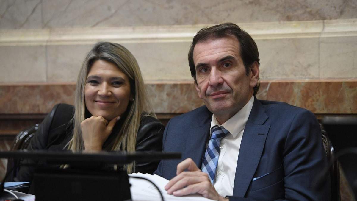Márquez y Cervi, los representantes neuquinos en la Cámara Alta del Congreso. Fuente: (Whatsapp)