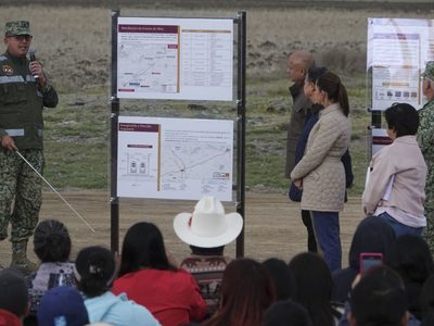 Sheinbaum da banderazo a las obras del tren México-Pachuca