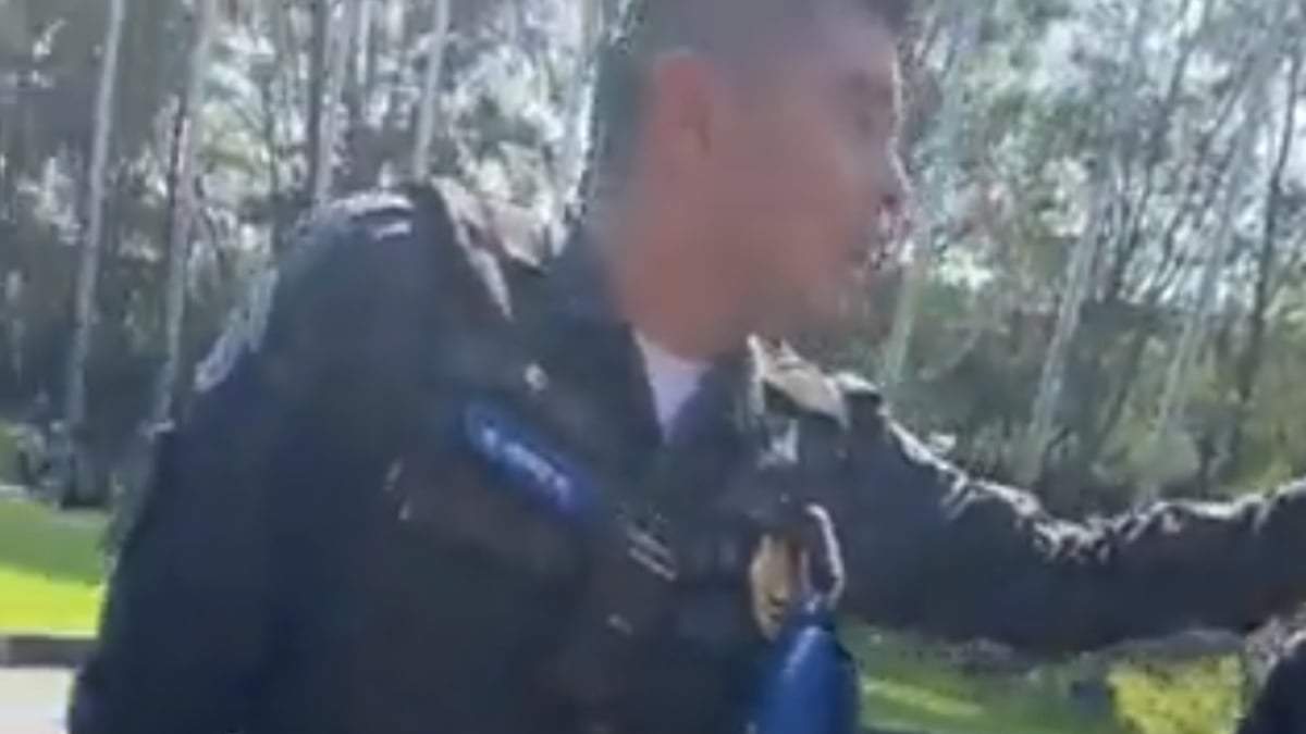 El policía agresor