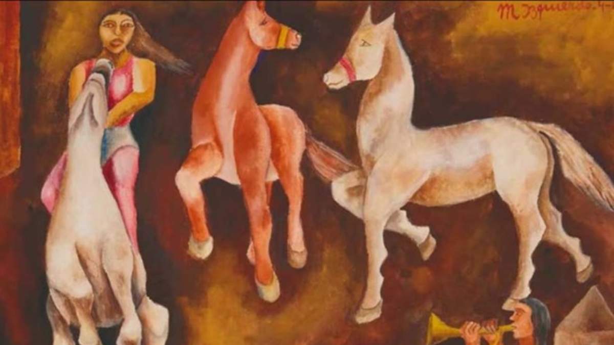 Obra “Caballo en el circo” de María Izquierdo