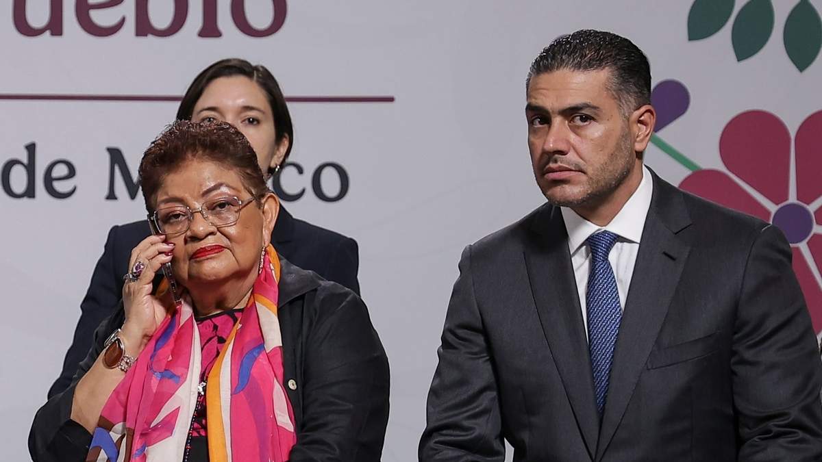 Ernestina Godoy y Omar García Harfuch