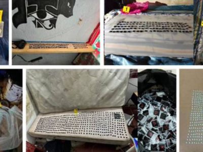 Aseguran ocho mil pastillas de fentanilo durante diversos cateos en Manzanillo