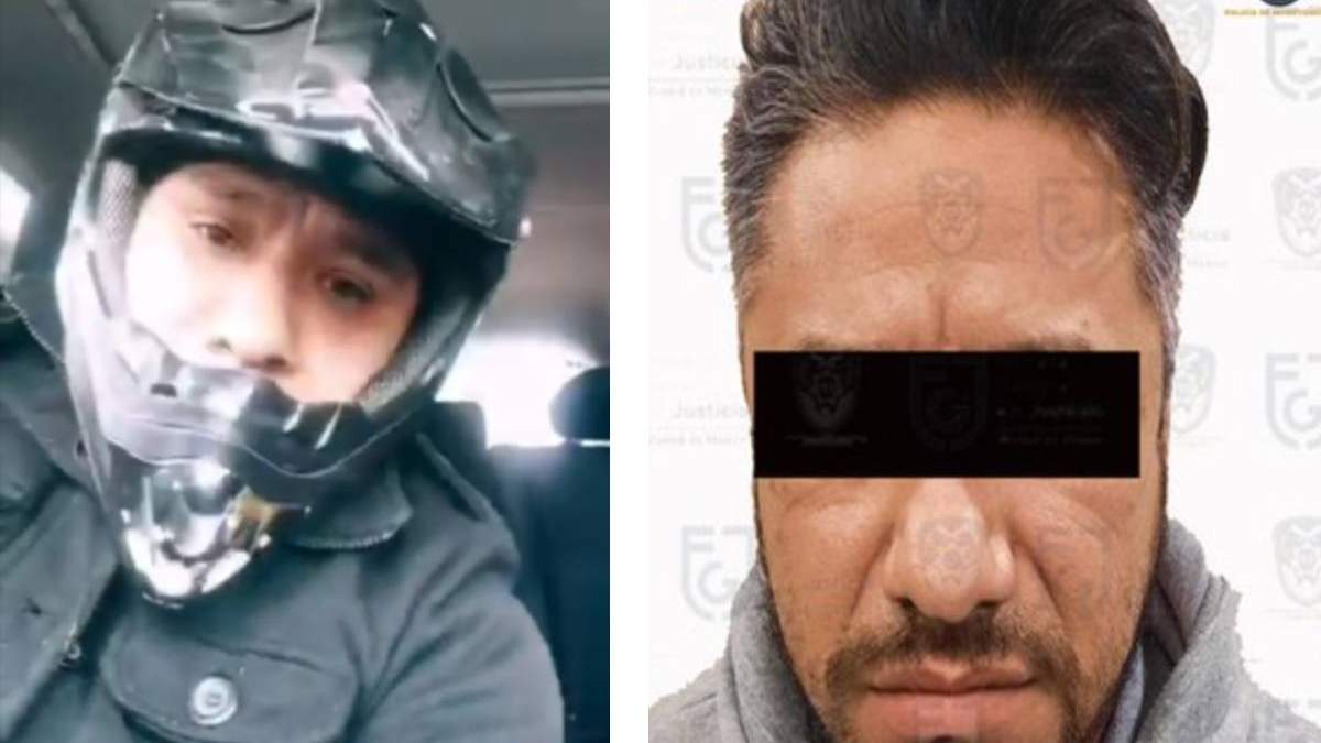 Marco "N", "El Bombín" el día del asalto y tras su captura