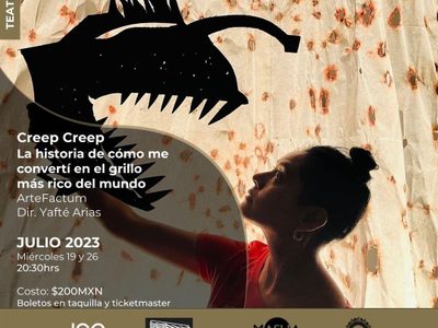 Teatro: "Creep Creep", el viaje de un grillo y una humana