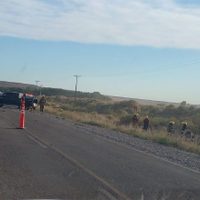 Choque frontal entre un auto y una camioneta en la Ruta 17, a la altura de Añelo