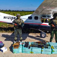 Campeche: aseguran avioneta con 350 kilos de cocaína procedente de Sudamérica