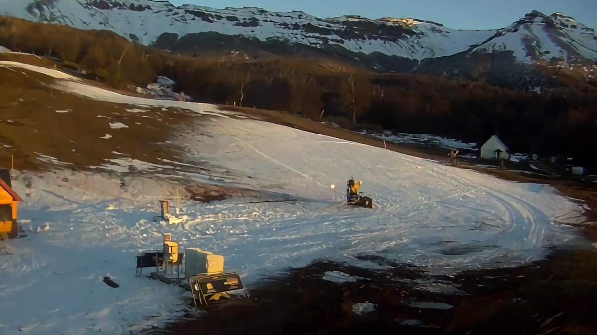 Postal actual del cerro Chapelco. Fuente: (Twitter)