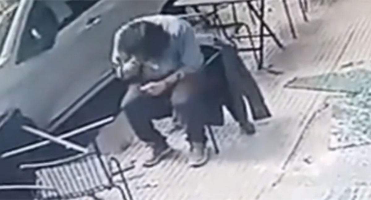 De milagro la contó el hombre de 50 años en Palermo.