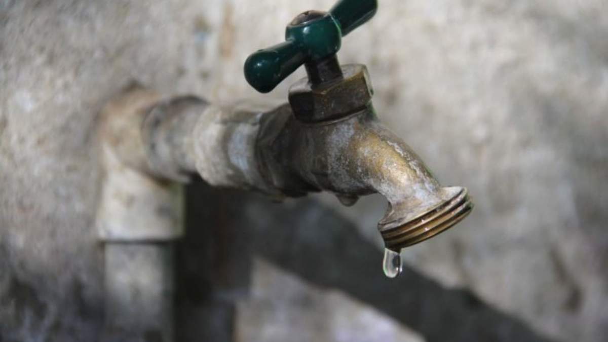Falta de agua por emergencia hídrica. Fuente: (Twitter)