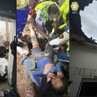 Colapsa techo de una vivienda en Venustiano Carranza y fractura las piernas de una mujer