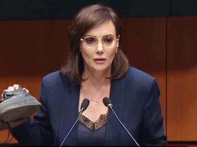 “Para el tipo más despreciable de México”: Lilly Téllez deja zapatos a Noroña tras dichos sobre Teuc