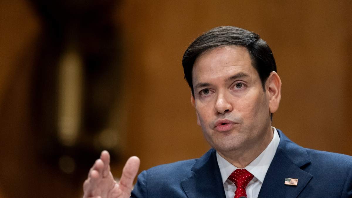 El nominado por el presidente electo Donald Trump para secretario de Estado, Marco Rubio, en su audiencia de confirmación en el Congreso en Washington el 15 de enero del 2025