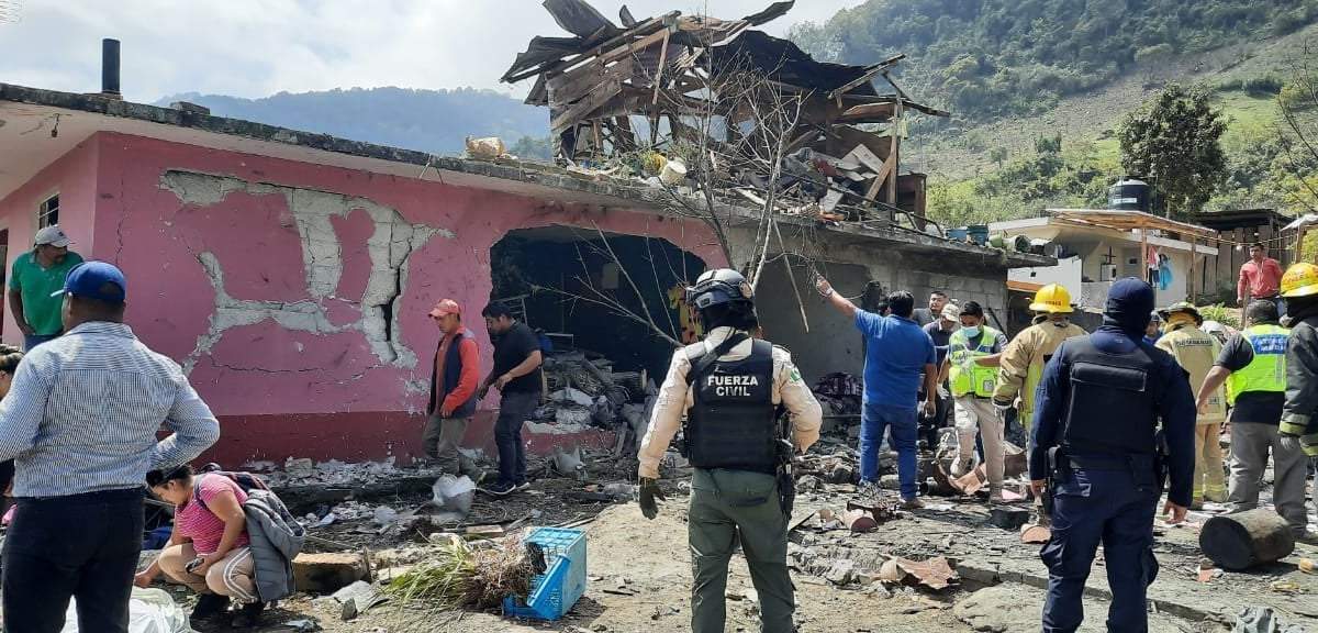 Bodega de explosivos explotó en Alpatláhuac en la zona central montañosa de Veracruz