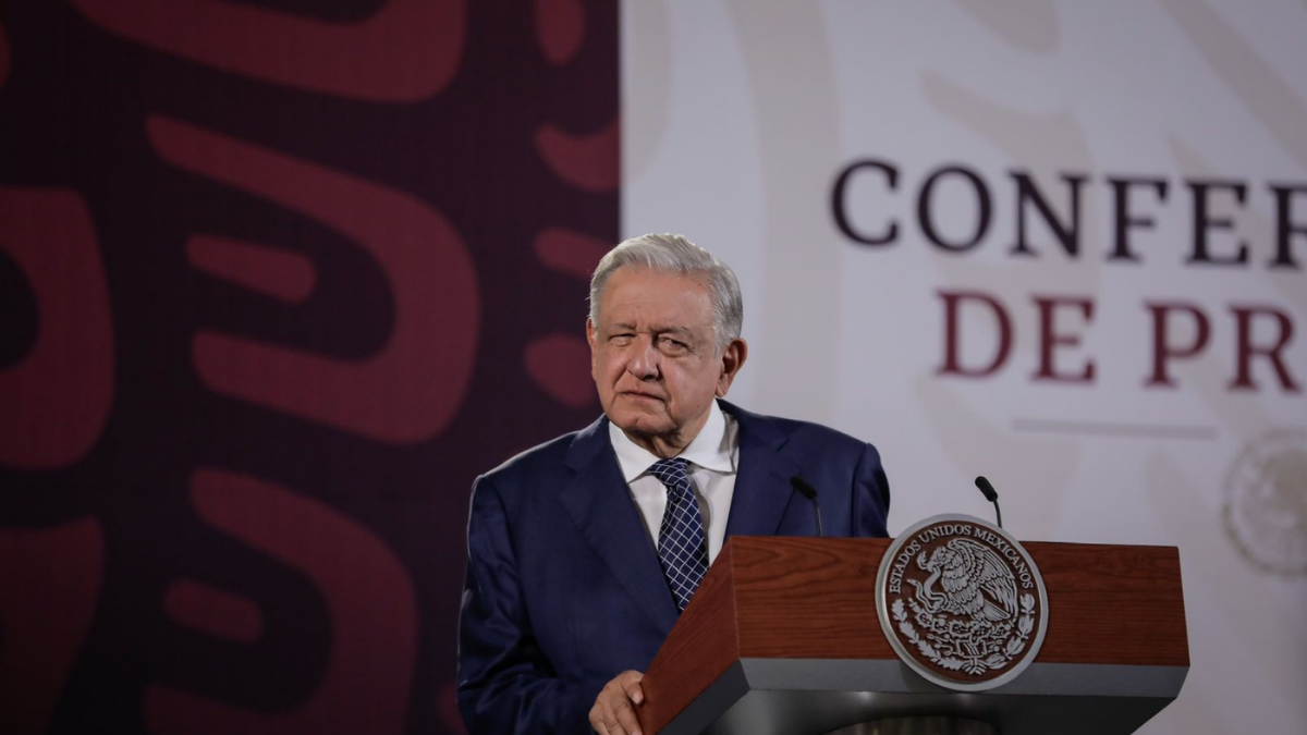 El presidente López Obrador en la mañanera