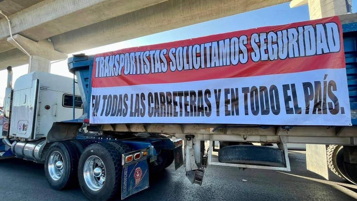 Protesta de transportistas