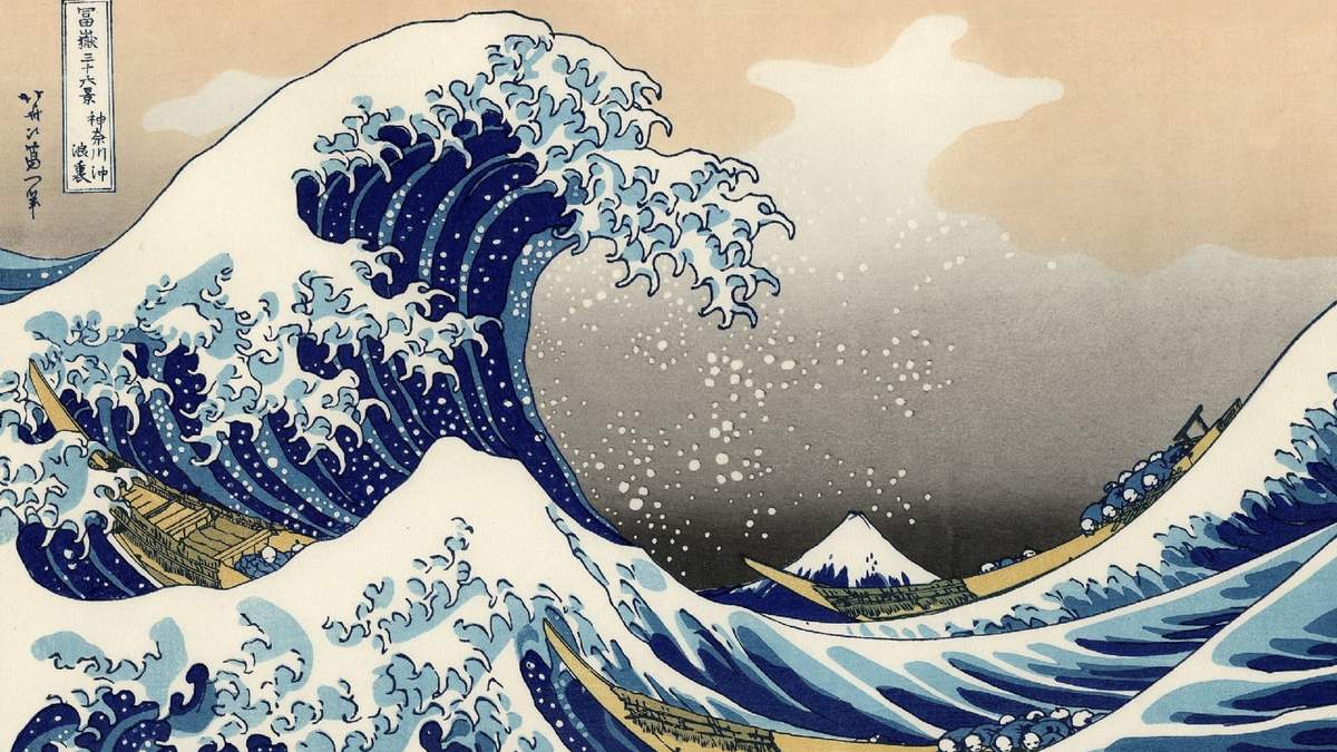 La gran ola de Kanagawa. Fuente: (Twitter)