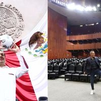 Gutiérrez Luna ahora usa San Lázaro como cancha de futbol y pelotea con el "Matador" Hernández