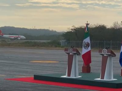AMLO recibe en Campeche al presidente de Cuba, Miguel Díaz-Canel