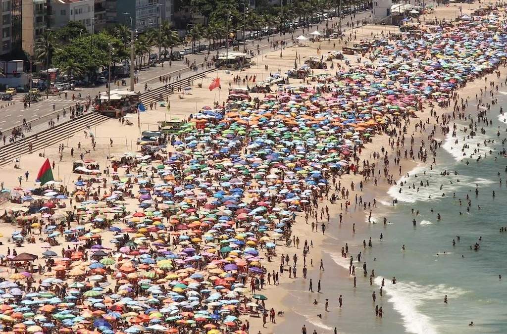 Intenso calor en Río de Janeiro, Brasil