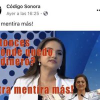 Alcaldesa de Hermosillo ofrece recompensa para dar con administrador de fanpage en Facebook