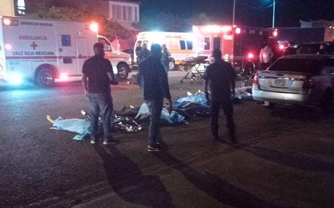 Víctimas del incendio en el bar Beer House, en Sonora