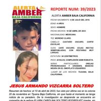 Emiten Alerta Amber por la desaparición de Jesús Armando, de 4 años, en Tijuana