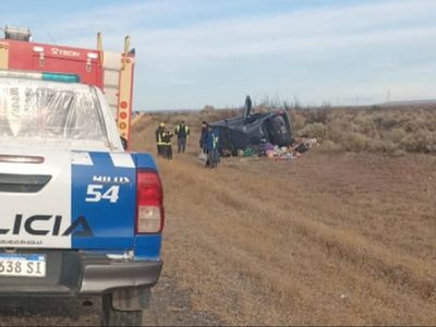 Una familia mendocina protagonizó un accidente en la ruta 237 de Picún Leufú