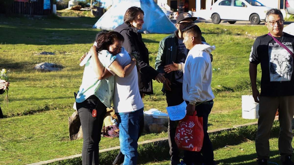 Los excarcelados fueron recibidos por sus familiares