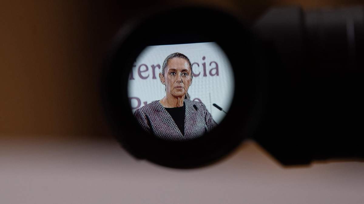 La presidenta Claudia Sheinbaum en su conferencia mañanera