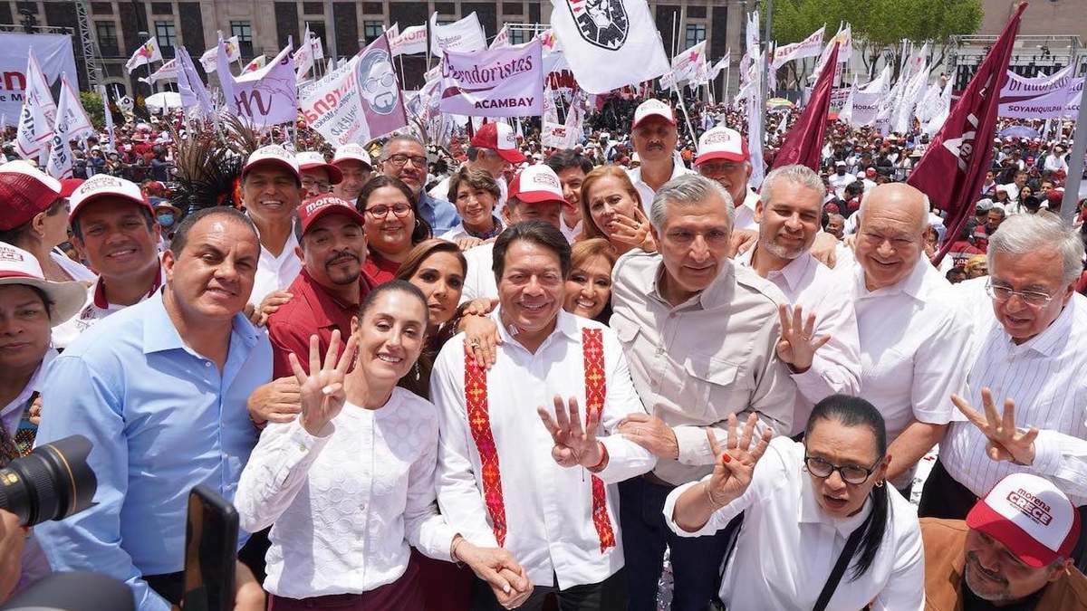El acto de morenistas en Toluca