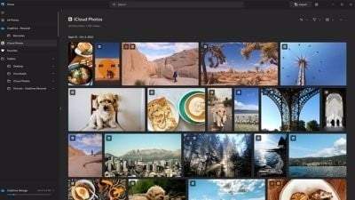 Captura de la interfaz de iCloud