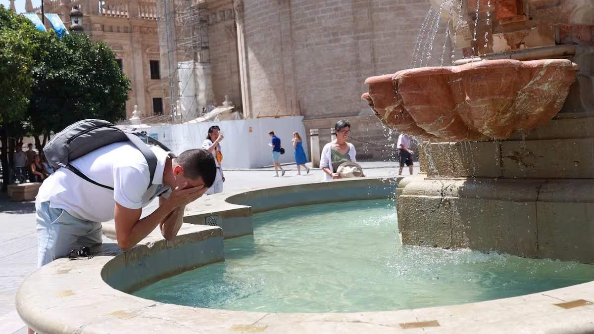 Ola de calor. Fuente: (X)