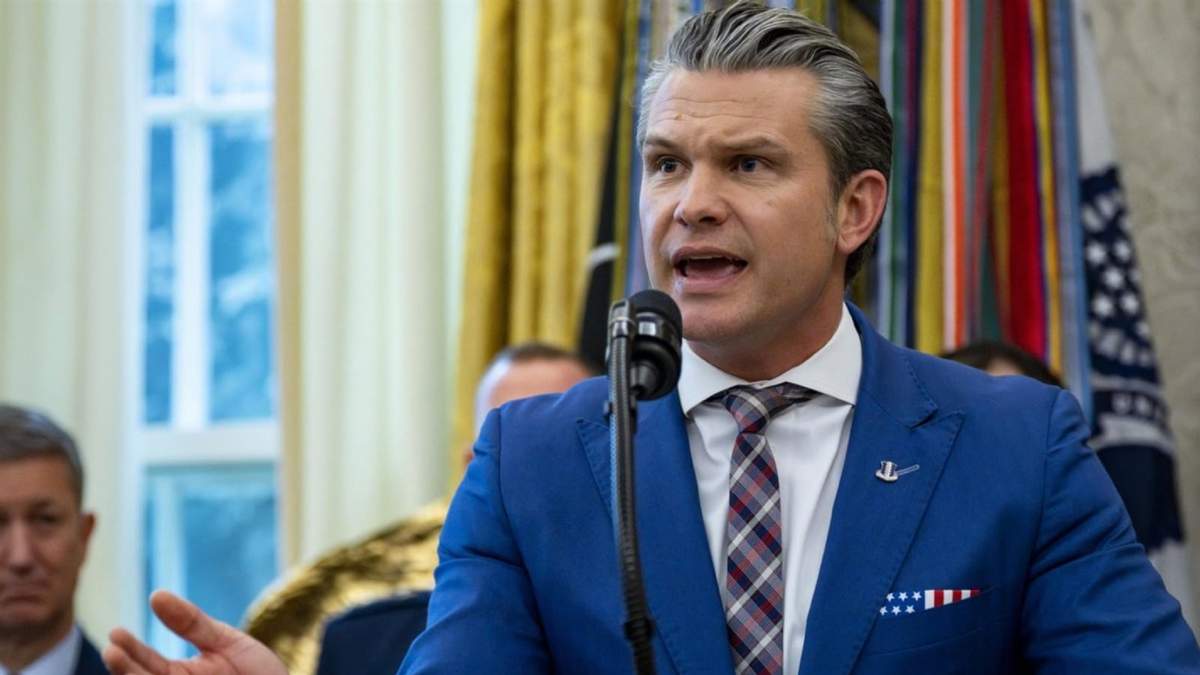 El secretario de Defensa de Estados Unidos, Pete Hegseth