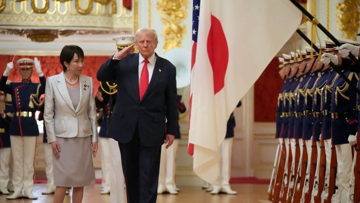 Donald Trump y la primera ministra de Japón, Sanae Takaichi