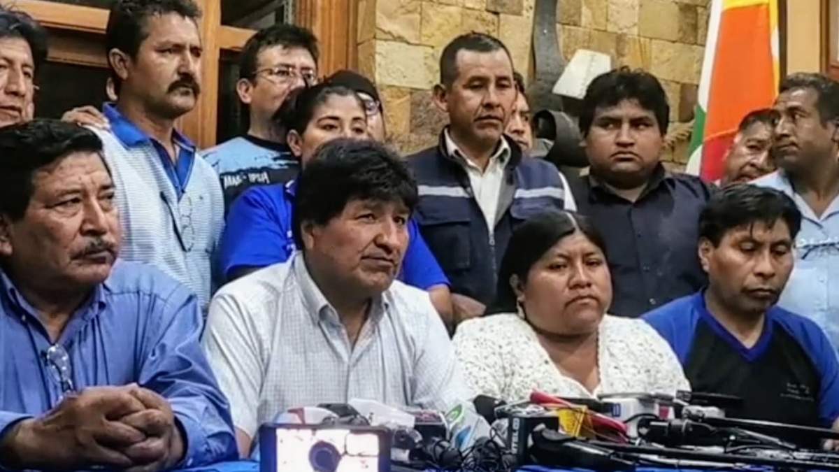 El expresidente de Bolivia, Evo Morales