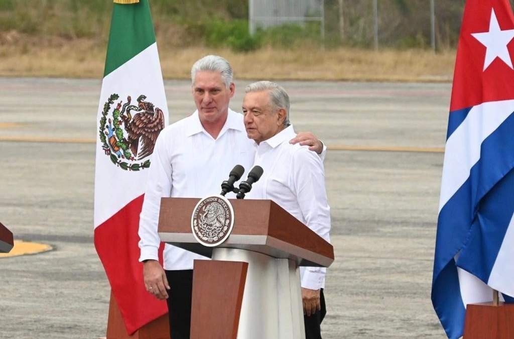 Presidentes de Cuba, Miguel Díaz-Canel y de México, Andrés Manuel López Obrador