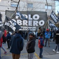 El Polo Obrero protestó frente a la ANSES por el bono del Gobierno