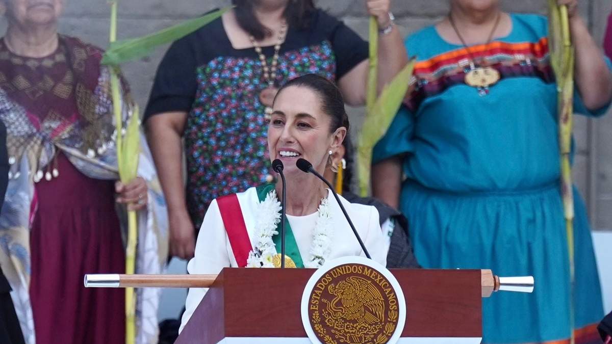 Claudia Sheinbaum en su discurso en el Zócalo