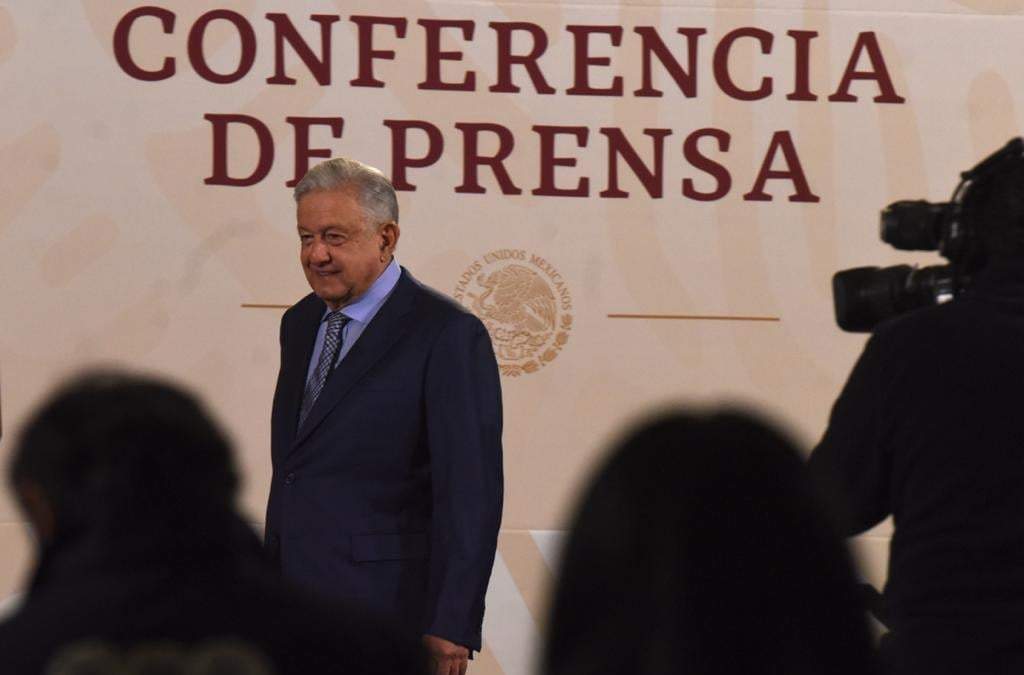 El presidente durante la conferencia matutina de este jueves