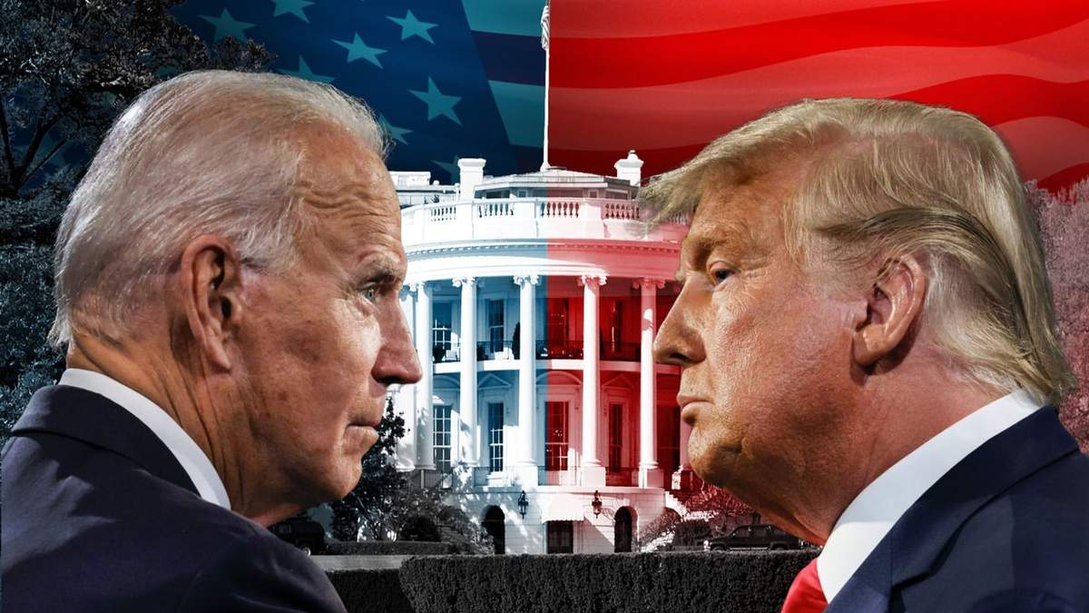 El presidente de los Estados Unidos, Joe Biden, junto al exmandatario, Donald Trump. Fuente: (Minuto Neuquén)