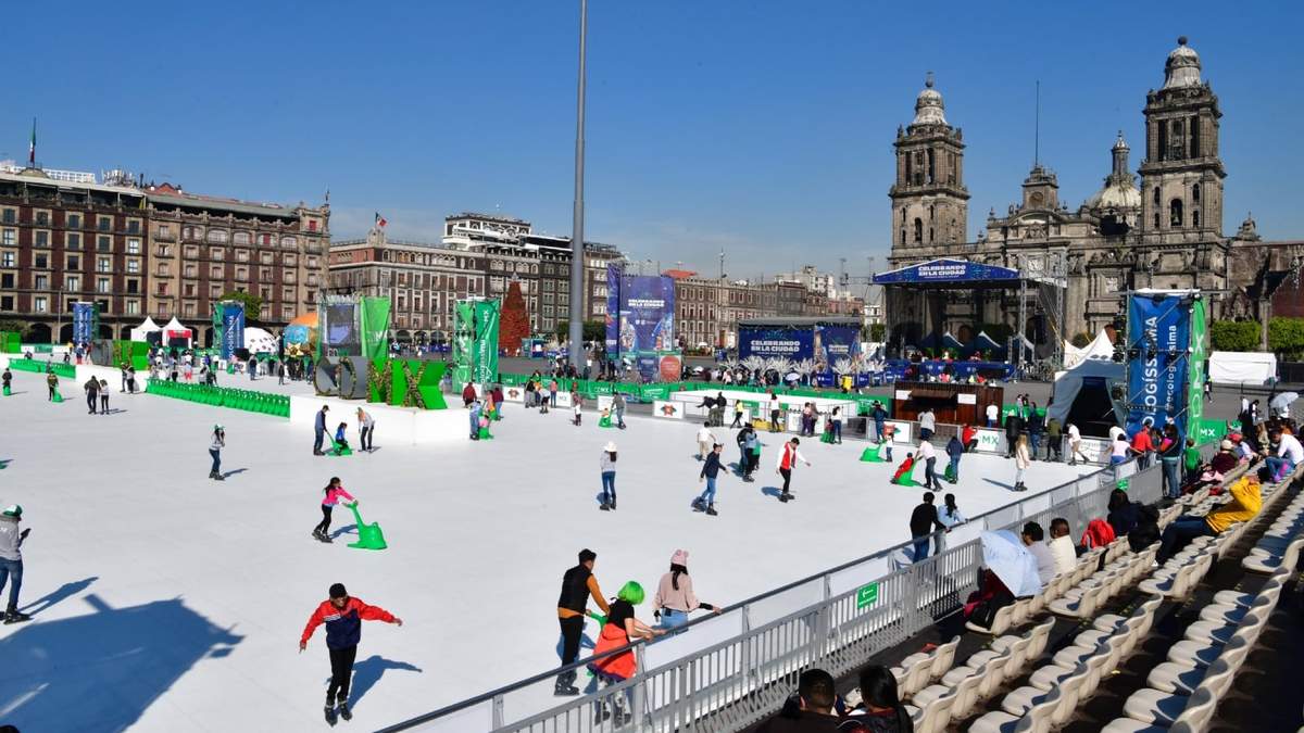 La pista de patinaje en 2019