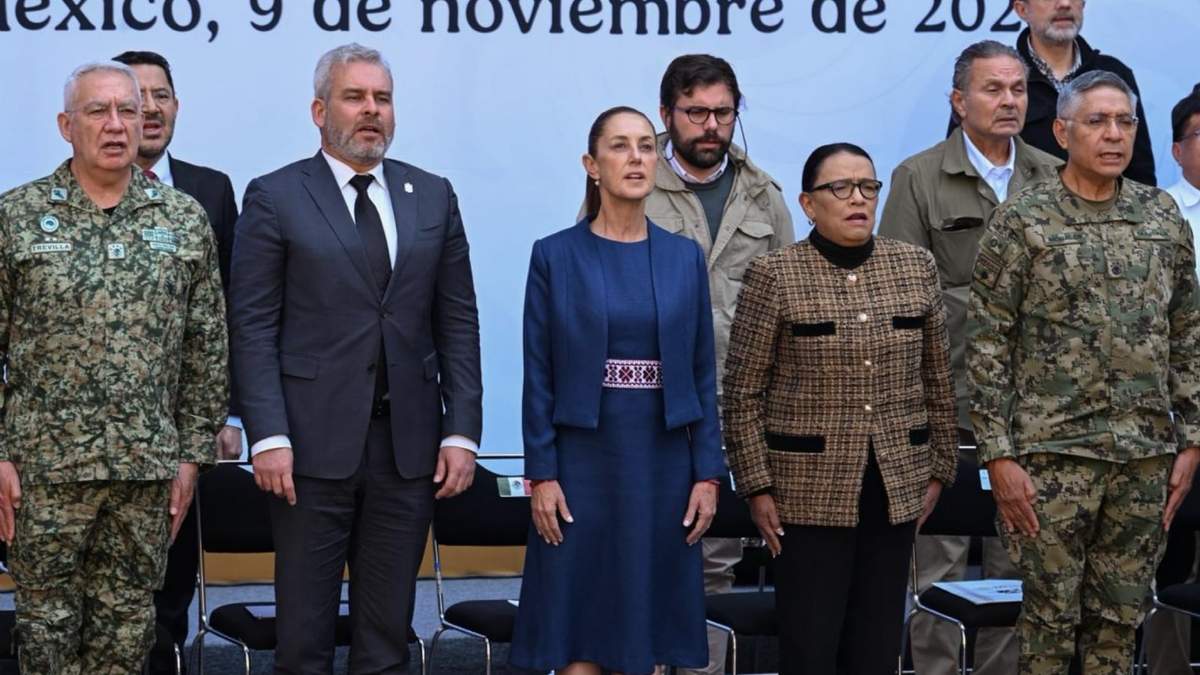 La presidenta Sheinbaum durante la presentación del plan Michoacán por la Paz y la Justicia