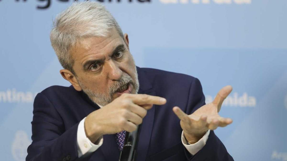 Aníbal Fernández, ministro de Seguridad. Fuente: (Twitter)