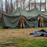 Colapso: el Ejército arma una carpa COVID en una localidad de Neuquén