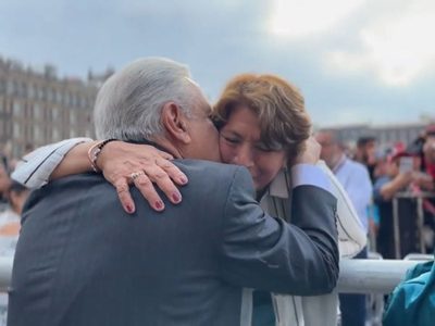 Por ir al Zócalo y saludar a AMLO, PRI pedirá cancelar registro de Delfina Gómez en el Edomex