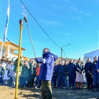 Inauguraron una obra que llevará el servicio de gas natural hasta Los Guañacos