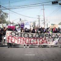 Policía de Chicoloapan agrede a feministas en protesta contra la violencia de género