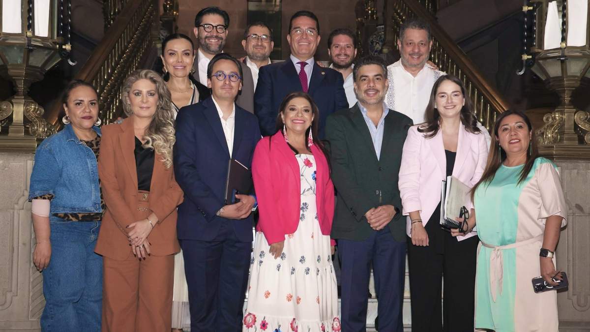 El encuentro con los líderes parlamentarios